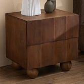 Temple &amp; Webster Hendry Mango Wood Bedside Table