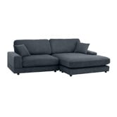Temple &amp; Webster Casper 4 Seater Corduroy Sofa with Reversible Chaise