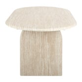 Temple &amp; Webster Julius Travertine-Look Extendable Dining Table