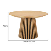 Temple &amp; Webster Baretto Extendable Dining Table