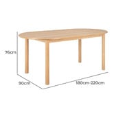 Temple &amp; Webster Brae Extendable Dining Table