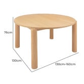 Temple &amp; Webster Kiari Extendable Round Dining Table