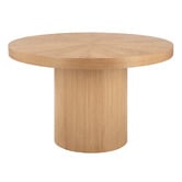 Temple &amp; Webster Rio Radial Parquetry Round Dining Table