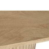 Temple &amp; Webster Anika Oval Mango Wood Dining Table &amp; Bench Set