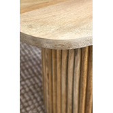 Temple &amp; Webster Anika Oval Mango Wood Dining Table &amp; Bench Set