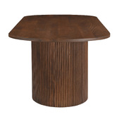 Temple &amp; Webster Anika Oval Mango Wood Dining Table &amp; Bench Set
