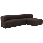 Temple &amp; Webster Gala Boucle 4 Seater Sofa with Chaise