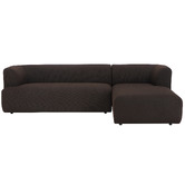 Temple &amp; Webster Gala Boucle 4 Seater Sofa with Chaise