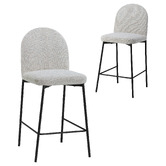 Temple &amp; Webster 68cm Herve Arch Upholstered Bar Stools