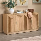 Temple &amp; Webster Meira Mango Wood 4 Door Sideboard Buffet