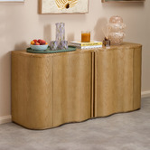 Temple &amp; Webster Winnie Wavy 2 Door Sideboard