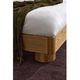 Temple &amp; Webster Peyton Oak Wood Queen Bed