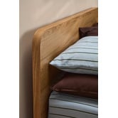 Temple &amp; Webster Peyton Oak Wood Queen Bed