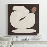 Temple &amp; Webster Chocolate Block Framed Canvas Wall Art