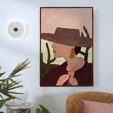 Temple &amp; Webster Desert Belle Framed Canvas Wall Art