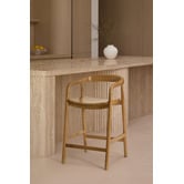 Temple &amp; Webster 65cm Bali Solid Rubberwood Bar Stool