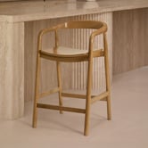 Temple &amp; Webster 65cm Bali Solid Rubberwood Bar Stool