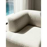 Temple &amp; Webster Gala 5 Seater Boucle Corner Sofa