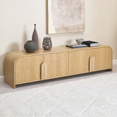 Temple &amp; Webster 200cm Florence Premium Oak TV Unit