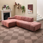 Temple &amp; Webster Quinn 4 Seater Upholstered Sofa with Open-End Chaise