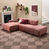 Temple &amp; Webster Quinn 4 Seater Upholstered Sofa with Open-End Chaise