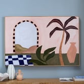 Temple &amp; Webster Aegean Archway Framed Canvas Wall Art