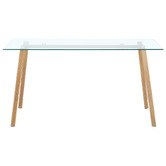 Temple &amp; Webster Hayden Glass Dining Table