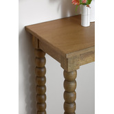 Temple &amp; Webster Zara Mango Wood Bobbin Console Table