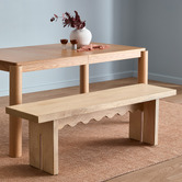 Temple &amp; Webster Arielle Mango Wood Dining Bench