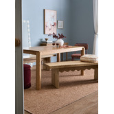 Temple &amp; Webster Arielle Mango Wood Dining Bench