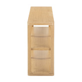 Temple &amp; Webster Sally 3 Tier Oak Wood Console Table