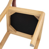 Temple &amp; Webster Alex Solid Oak Wood Dining Chairs