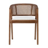 Temple &amp; Webster Shun Beech Wood &amp; Rattan Dining Chair