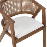 Temple &amp; Webster Shun Beech Wood &amp; Rattan Dining Chair