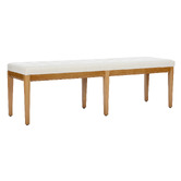 Temple &amp; Webster Oatlands Rubberwood Dining Bench