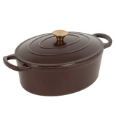 Temple &amp; Webster 5.5L Oval Cast Iron Dutch Oven