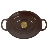 Temple &amp; Webster 5.5L Oval Cast Iron Dutch Oven