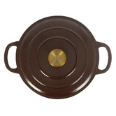 Temple &amp; Webster 4.3L Round Cast Iron Dutch Oven
