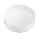 Temple &amp; Webster Sabina 400mm White Round Ceramic Above Counter Basin