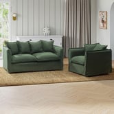 Temple &amp; Webster Montauk Upholstered Slipcover Armchair