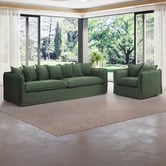 Temple &amp; Webster Montauk Upholstered Slipcover Armchair