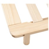 Temple &amp; Webster Natural Monty Premium Wooden Bed Base