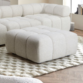 Temple &amp; Webster Levi Boucle Ottoman