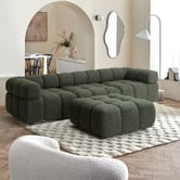 Temple &amp; Webster Levi Boucle Ottoman