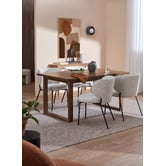 Temple &amp; Webster Oak Ski-Leg Dining Table