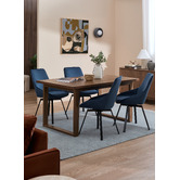 Temple &amp; Webster Nappa Velvet Swivel Dining Chairs