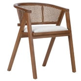 Temple &amp; Webster Shun Beech Wood &amp; Rattan Dining Chair