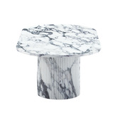 Temple &amp; Webster Tilly Viola Marble-Look Coffee Table
