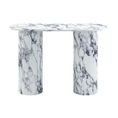 Temple &amp; Webster Tilly Viola Marble-Look Console Table