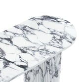 Temple &amp; Webster Tilly Viola Marble-Look Console Table